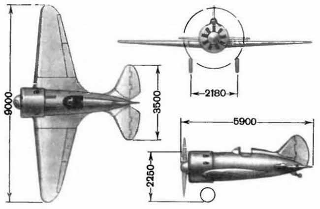 Самолёт И-16 (3D модель)