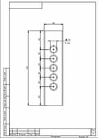 Панель для лампочек (чертеж в PDF)